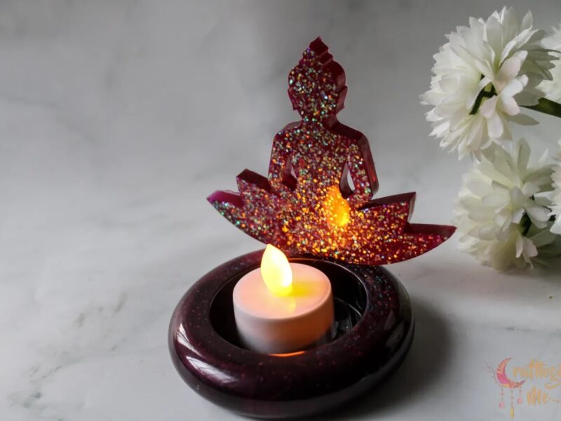 Buddha tea light holder - large