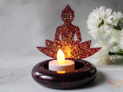 Buddha tea light holder - large