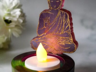 Buddha tea light holder - small