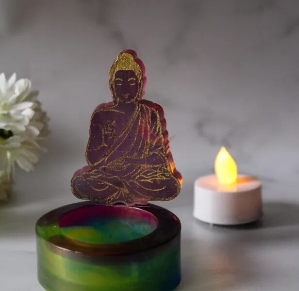 Buddha tea light holder - small