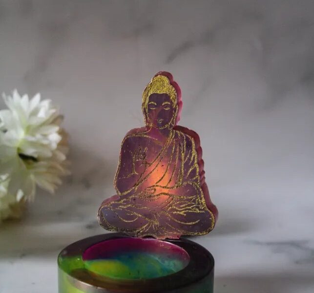 Buddha tea light holder - small