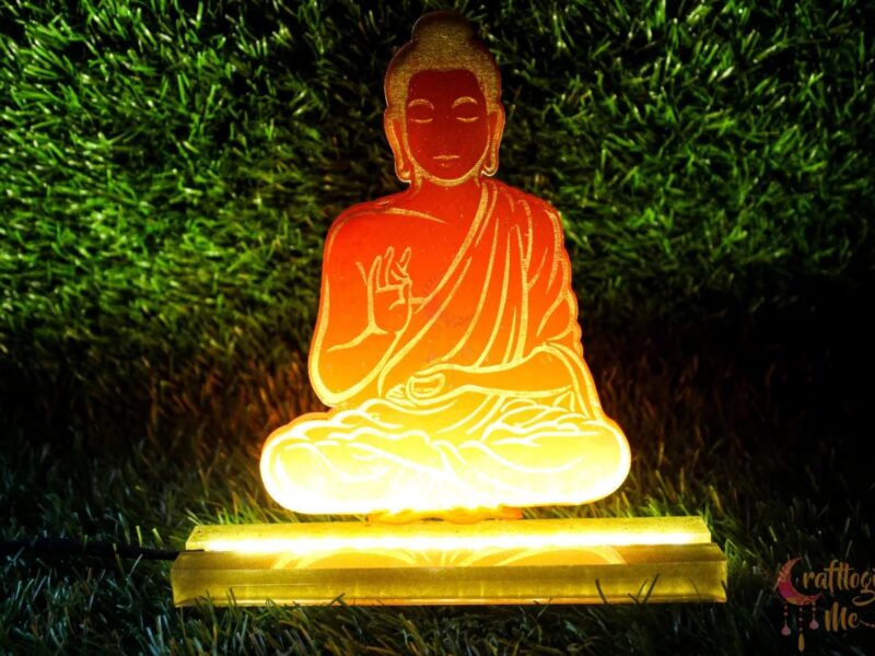 Buddha with led base