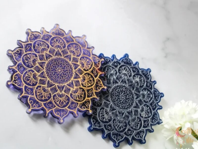 Pooja plate/mandala/coaster (pack of 1, random color)