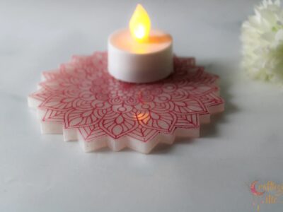 Pooja plate/mandala/coaster (pack of 1, random color)