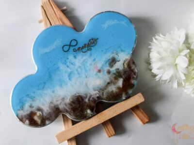 Sea theme Cloud display with stand