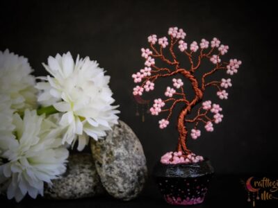 Miniature clay potted tree