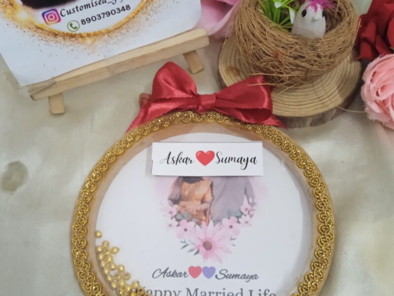 Customized photo pearl shaking hoop