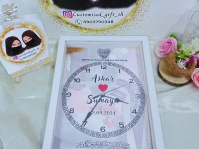 Customized photo clock frame