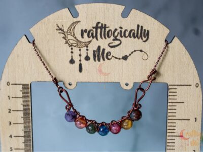 Multicolor Agate simple wrap choker