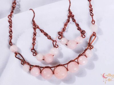 Agate graduated bead choker set