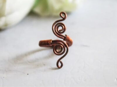 Swirly Loop Adjustable Ring