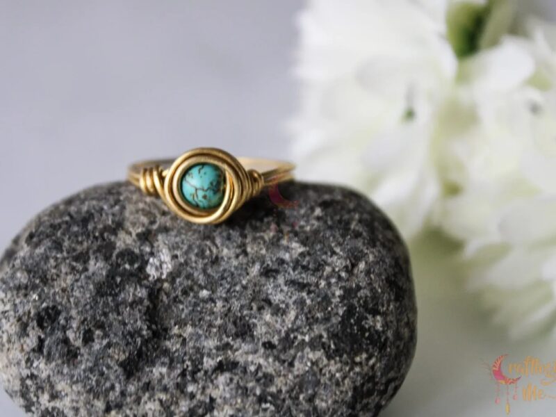 Turquoise wrap bead