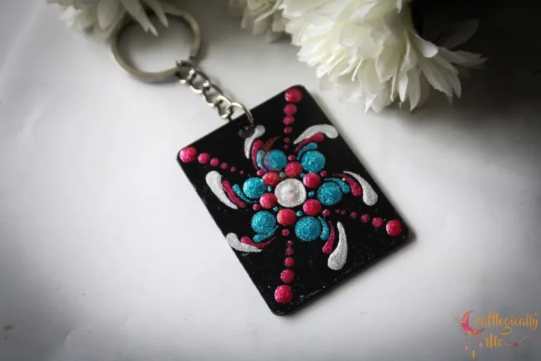 Dot mandala keychain