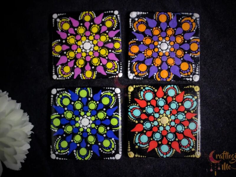 Dot mandala magnet combo 2 (4nos)