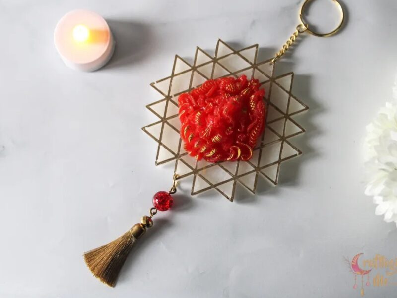 Ganesha on kolam wall hanging