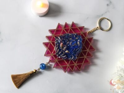 Ganesha on kolam wall hanging