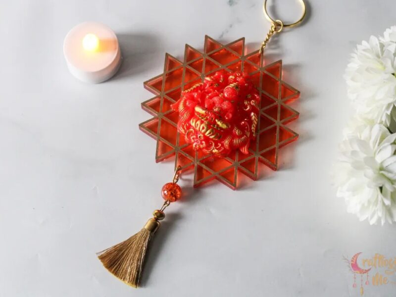 Lakshmi on kolam wall hanging