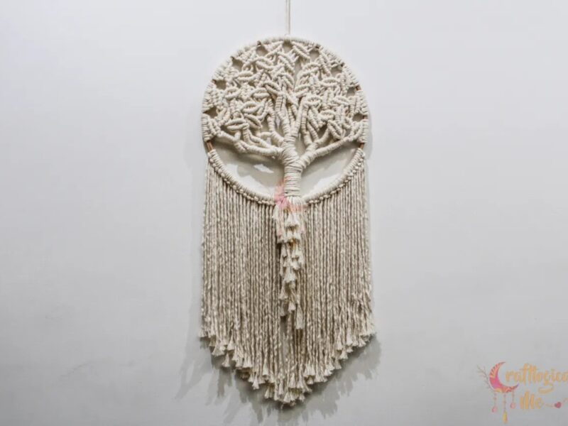 Macrame tree of life wall hanging