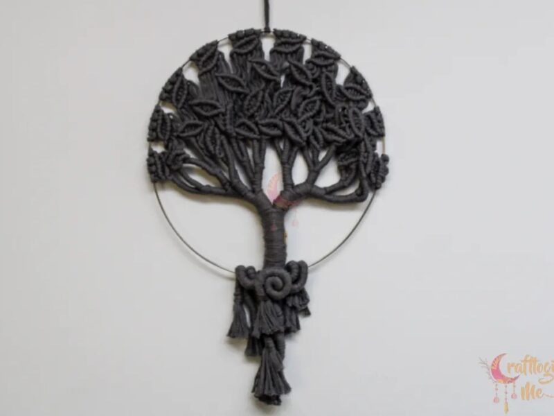 Macrame tree wall hanging