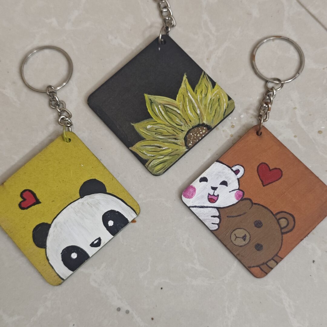 Hand-painted keychains