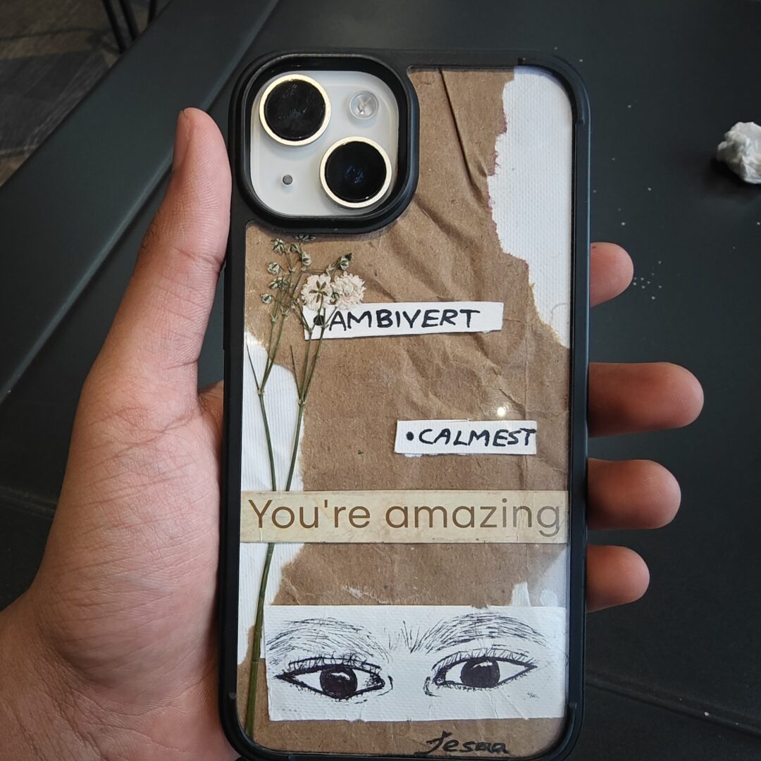 HAND-PAINTED/HAND MADE PHONE COVER