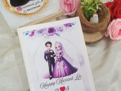 customized wedding greeting card