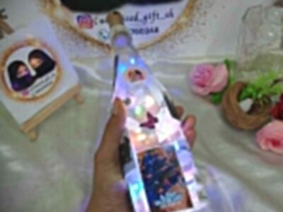 customized led photo bottle