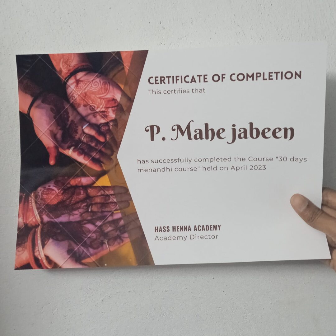 customized certificate printing