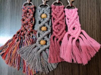 Macramé Keychain Set Of 3