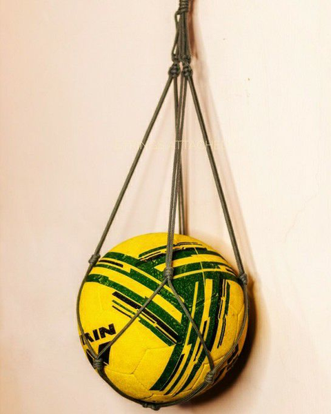 Macrame Sports Ball Hanger