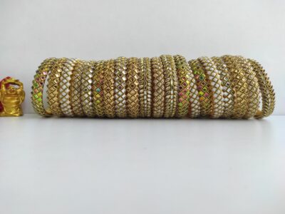 Kundan bangles