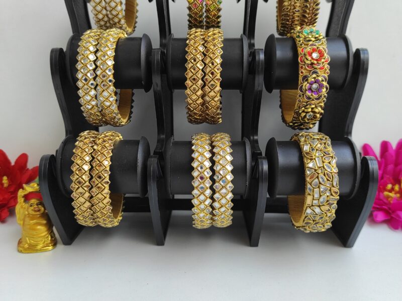 Kundan bangles