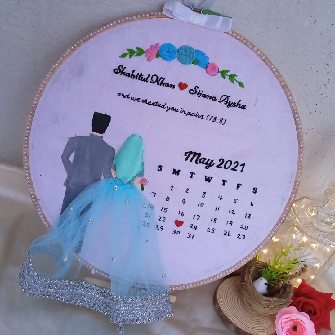 CUSTOMIZED WEDDING EMBROIDERY HOOP