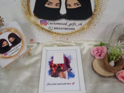 Customized couple splash frame