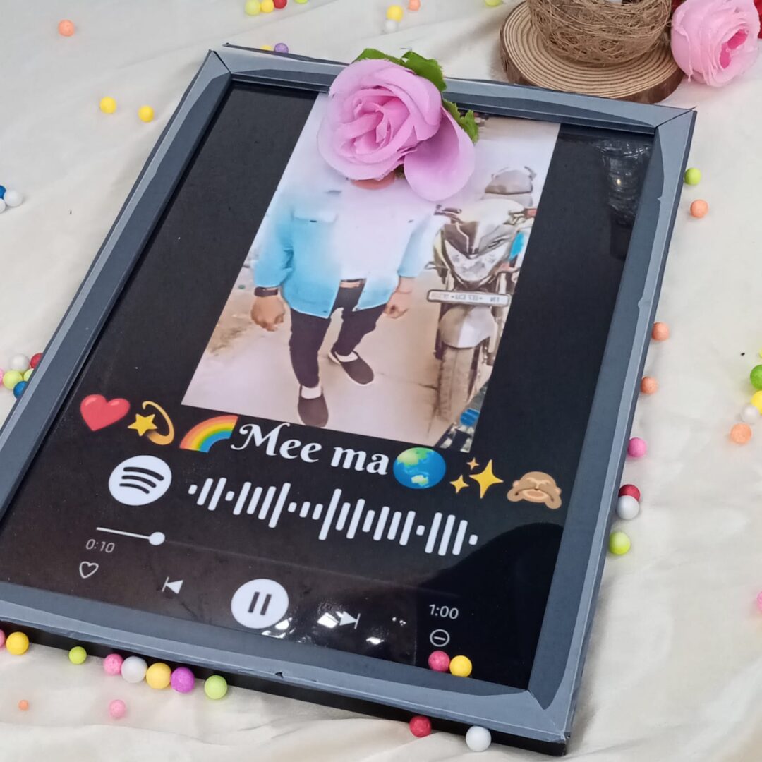 customized spotify photo frame