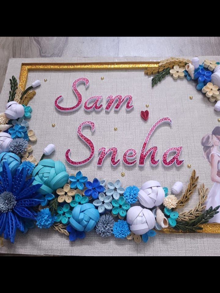 QUILLING NAME BOARD