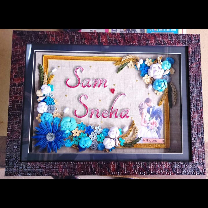 QUILLING NAME BOARD