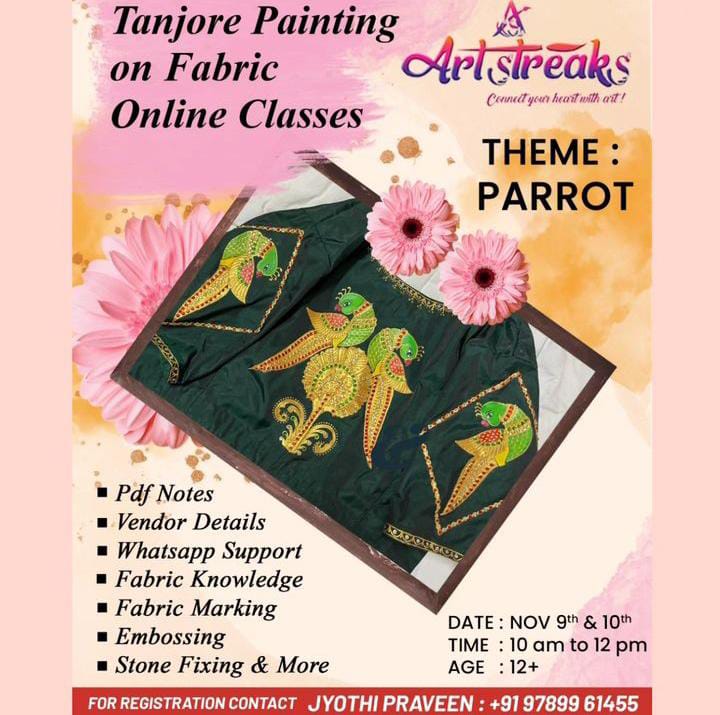 Tanjore Painting on Fabric Online Classes